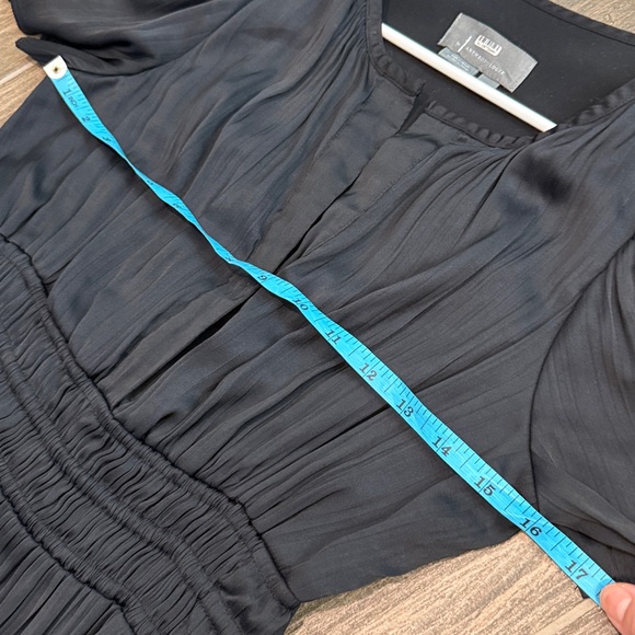 Anthropologie The Somerset Maxi Dress in Black Satin - Picture 11 of 12